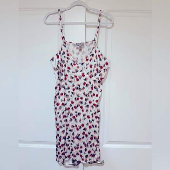 J. Crew CF514 Blurry Cherry Print Chemise sz L NWT - Picture 5 of 7